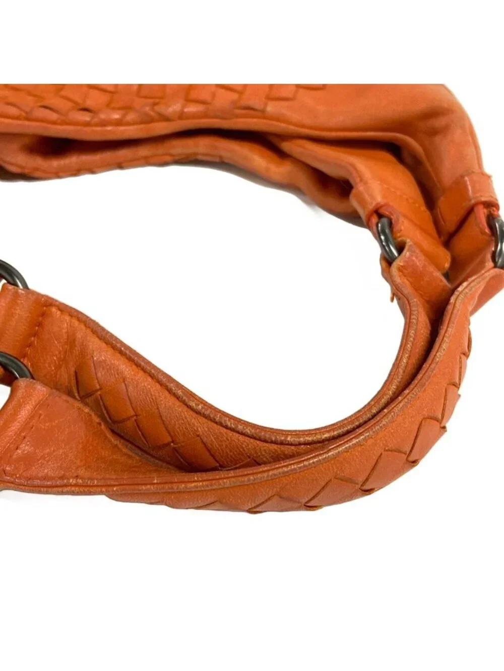 Bottega Veneta Tote Midi Amcampana Orange Leather